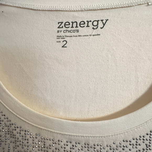 Women’s Chico’s Long Sleeve Knit Top with Sparkles - Size Large - NWOT - Picture 4 of 5